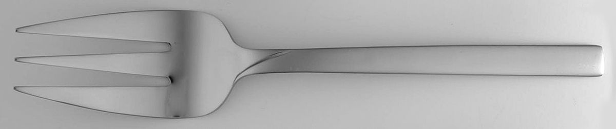 Daria (Stainless, Satin Handle) Large Solid Cold Meat Serving Fork by Reed & Barton-1