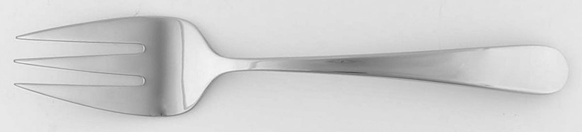 Pomfret (Stainless) Small Solid Cold Meat Serving Fork by Reed & Barton-1