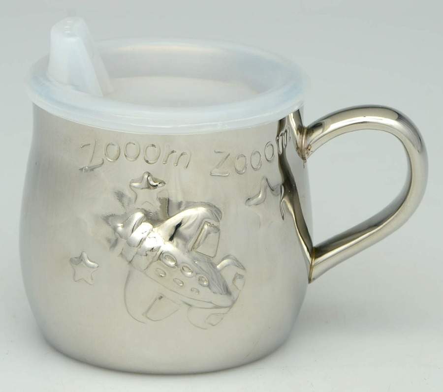 Zoom Zoom (Stainless, Hollowware) Baby Cup by Reed & Barton-1