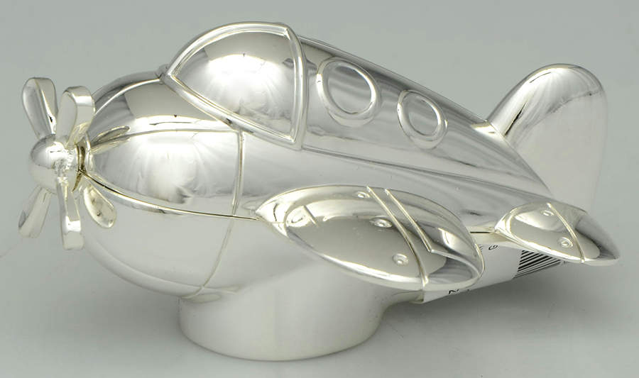 Zoom Zoom (Stainless, Hollowware) Musical Airplane by Reed & Barton-1