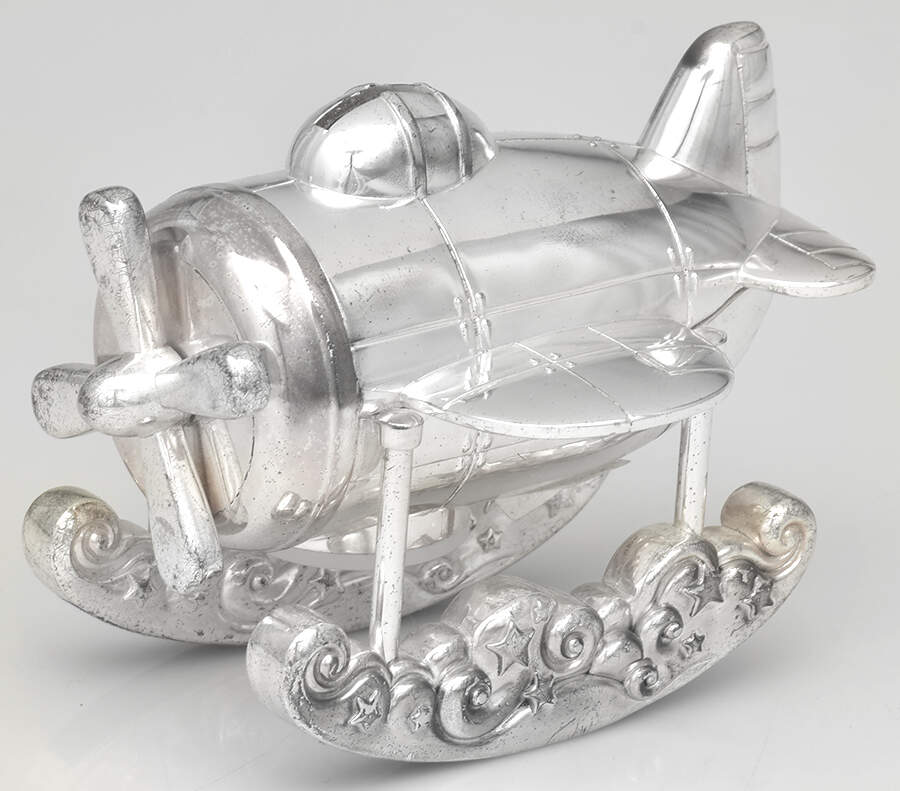 Zoom Zoom (Stainless, Hollowware) Bank by Reed & Barton-1