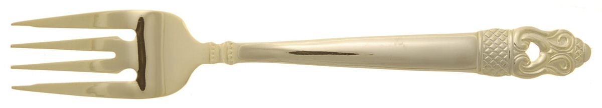 Bridgeport (Gold Electroplate) Individual Salad Fork by RSVP Flatware-1