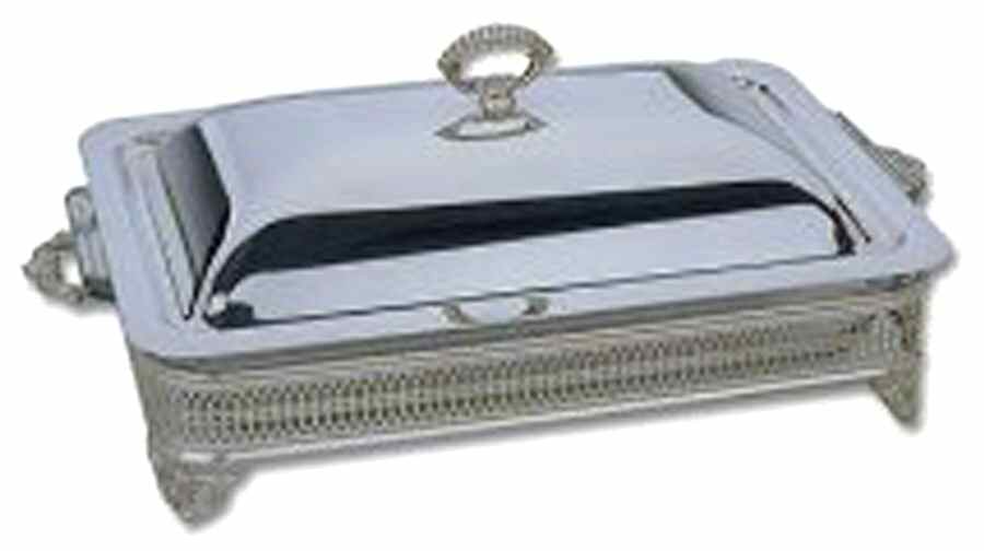 1283(Silerplate, Hollowware) Rectangular Baker by Reed & Barton-1