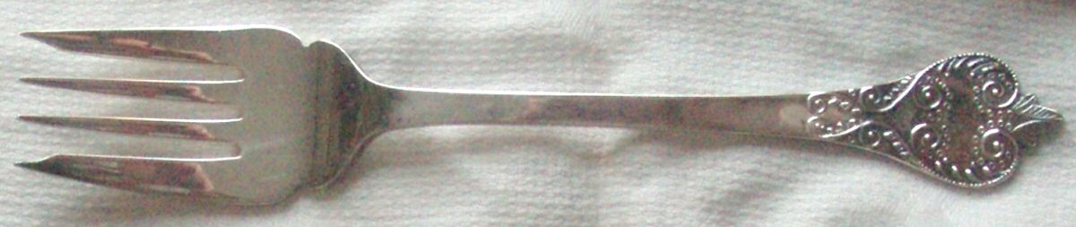 William & Mary (Silverplate) Individual Salad Fork by Roberts & Belk-1
