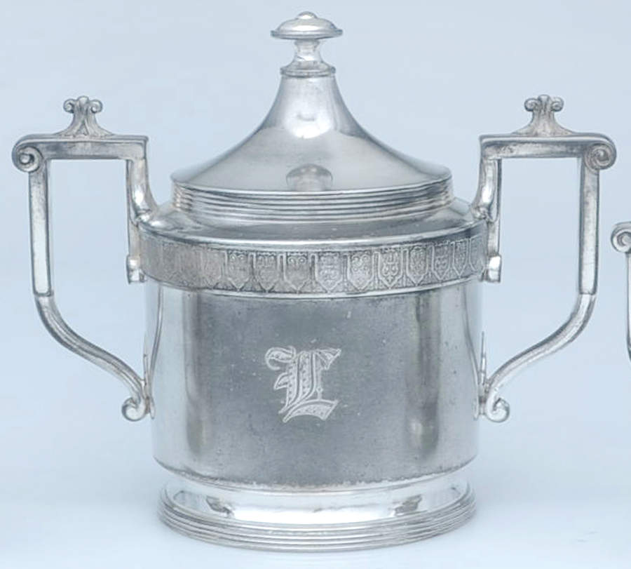 2940 (Silverplate, Hollowware) Sugar Bowl & Lid by Reed & Barton-1