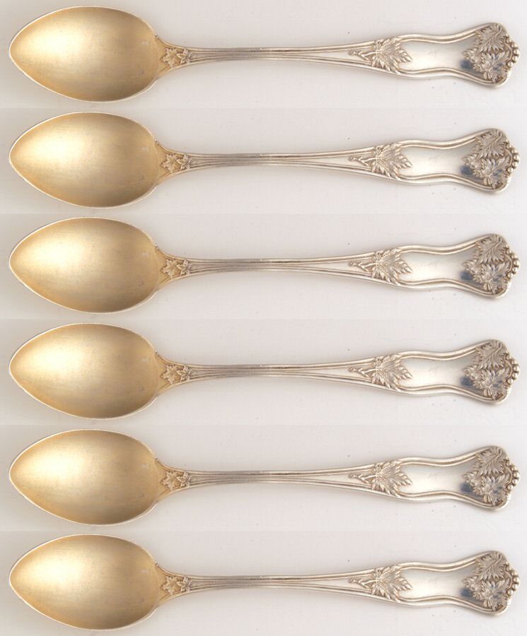 ROF9 (Sterling) (Set of 6) Demitasse Spoons by Roden Brothers Ltd.-1