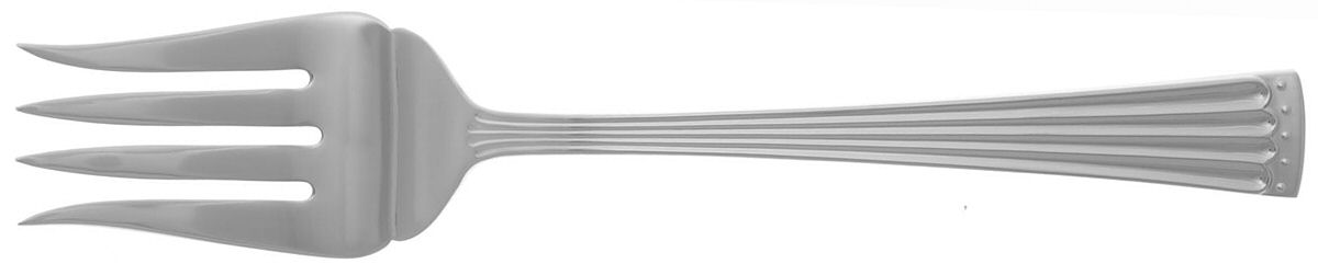 Dentelle (Stainless) Medium Solid Cold Meat Serving Fork by Royal Doulton-1