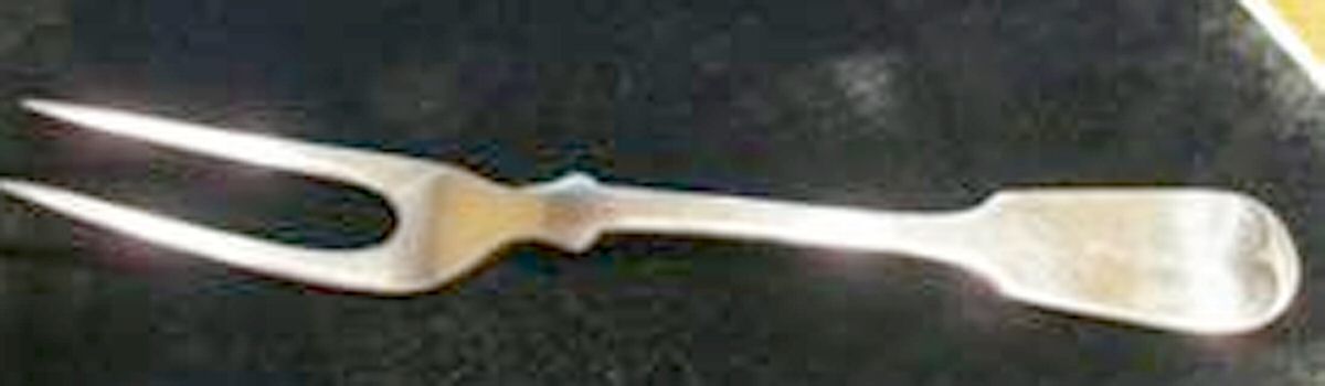 RRX 1 (Silverplate) Short Handle Pickle/Olive Fork by Redfield & Rice-1