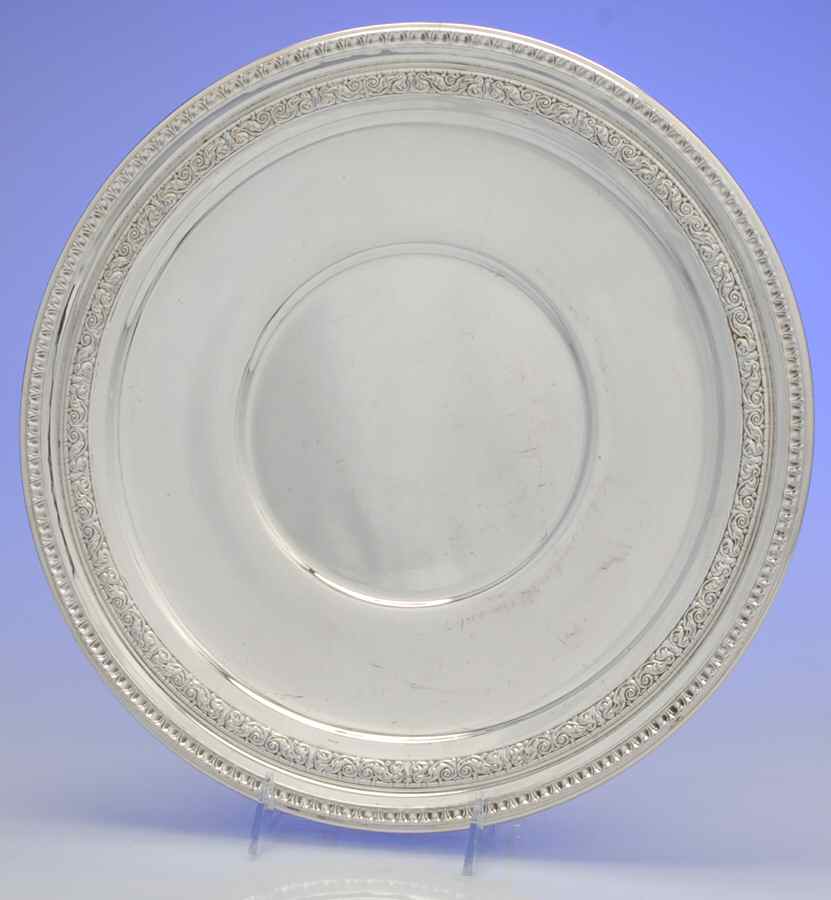 Bel Air (Silverplate, Hollowware) 14" Round Tray by Reed & Barton-1
