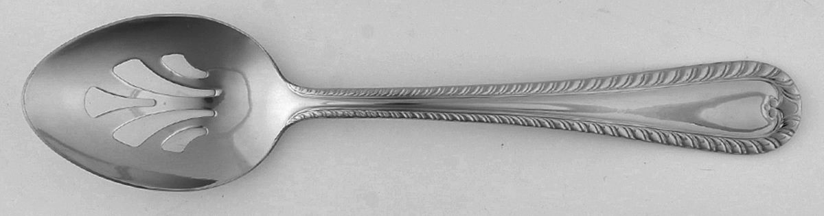 Wakefield (Stainless) Pierced Tablespoon (Serving Spoon) by Reed & Barton-1
