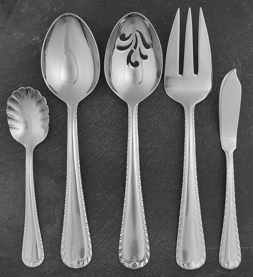 Wakefield (Stainless) 5 Piece Hostess Set by Reed & Barton-1