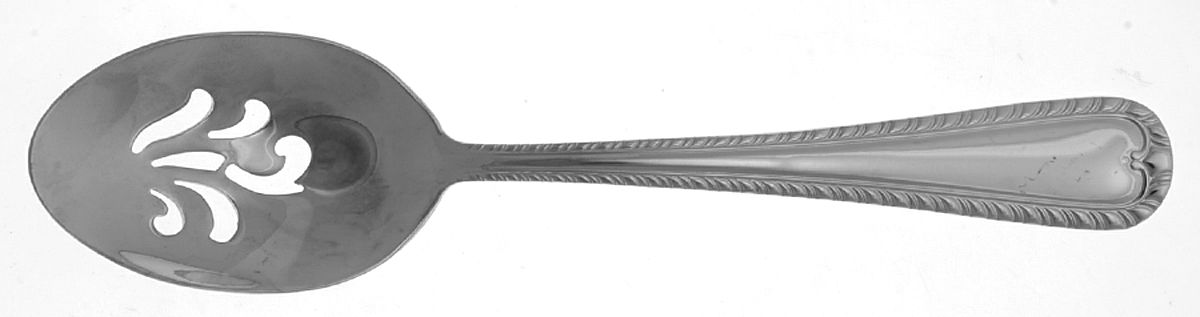Wakefield (Stainless) Pierced Tablespoon (Serving Spoon) by Reed & Barton-1