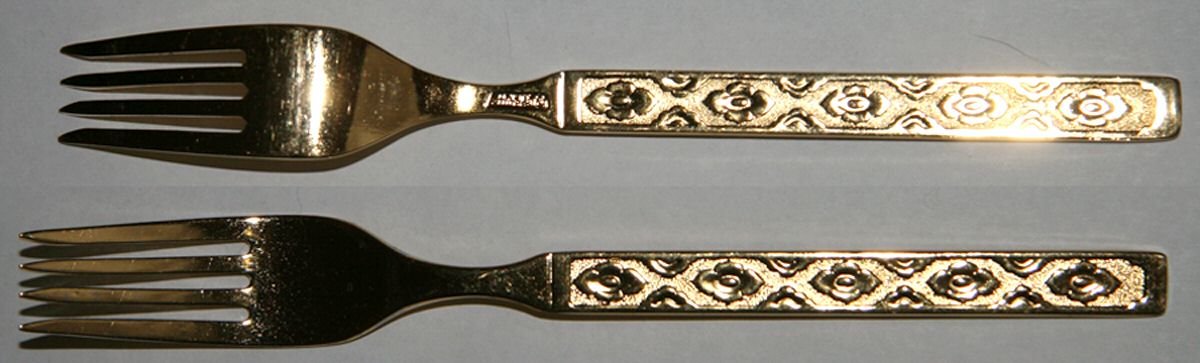 Golden Glow (Gold Electroplate) Fork by Reed & Barton-1