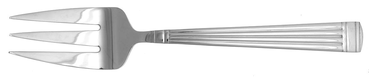 Waverly Hall (Stainless) Medium Solid Cold Meat Serving Fork by Reed & Barton-1