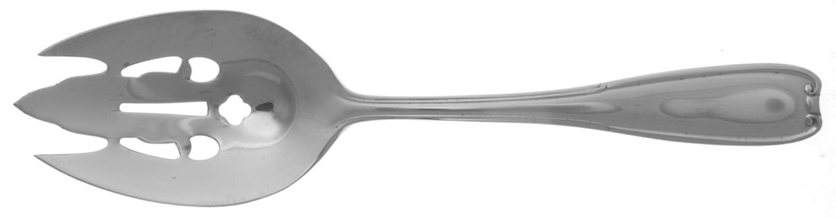 Manor Park (Stainless) Pierced Vegetable Serving Spoon by Reed & Barton-1