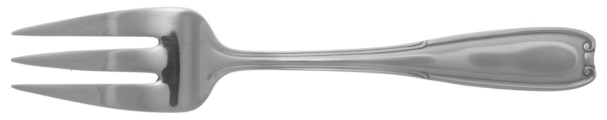 Manor Park (Stainless) Medium Solid Cold Meat Serving Fork by Reed & Barton-1