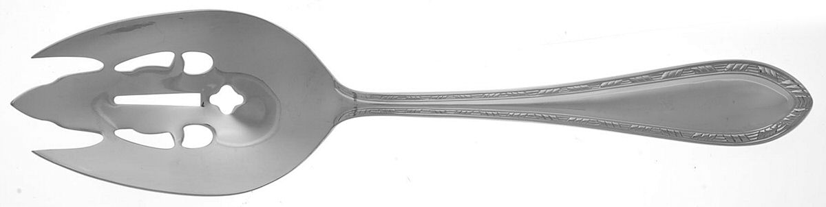 Royal Braid (Stainless) Pierced Vegetable Serving Spoon by Reed & Barton-1