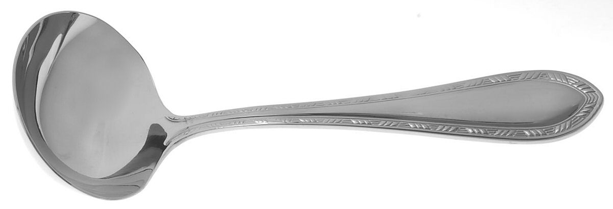 Royal Braid (Stainless) Solid Gravy Ladle by Reed & Barton-1