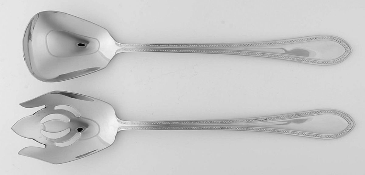Royal Braid (Stainless) Solid Oversized Serving Salad Set by Reed & Barton-1