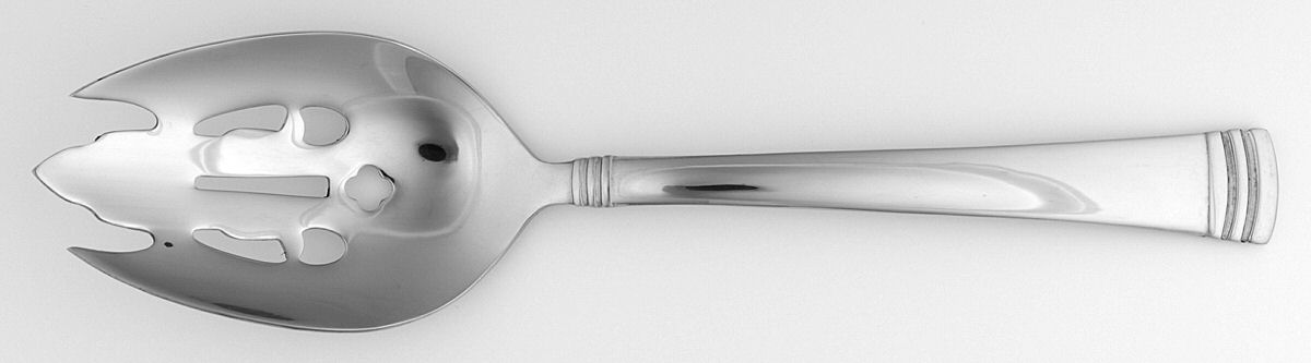 Holbrook (Stainless) Pierced Vegetable Serving Spoon by Reed & Barton-1