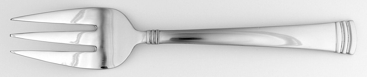 Holbrook (Stainless) Medium Solid Cold Meat Serving Fork by Reed & Barton-1