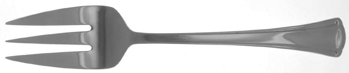 Willow Glen (Stainless) Medium Solid Cold Meat Serving Fork by Reed & Barton-1