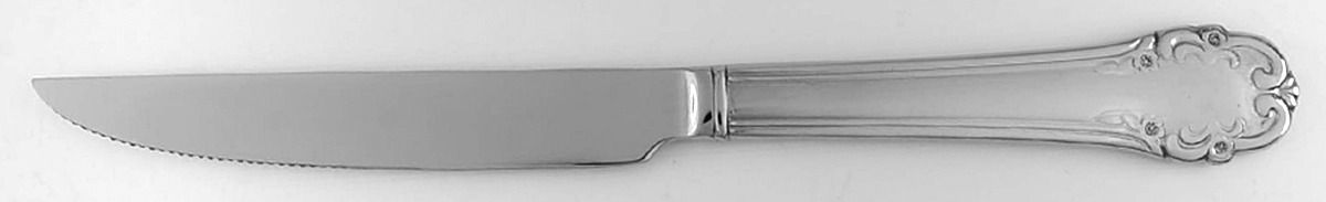 Saville Garden (Stainless) Individual Solid Handle Steak Knife by Reed & Barton-1