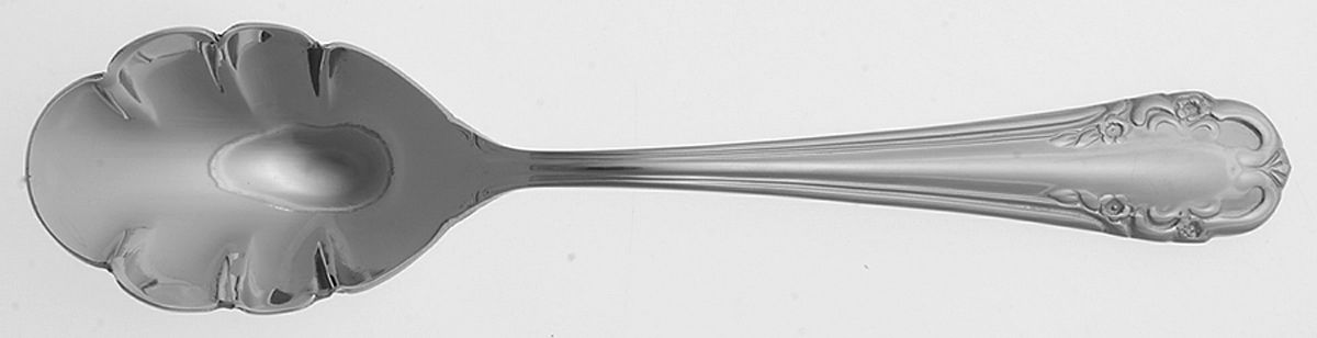 Saville Garden (Stainless) Sugar Shell Spoon by Reed & Barton-1