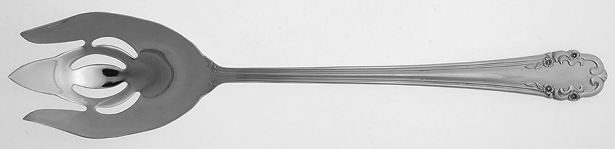 Saville Garden (Stainless) Oversize Solid Salad Servng Fork by Reed & Barton-1