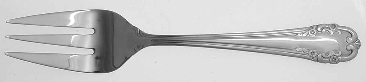 Saville Garden (Stainless) Large Solid Cold Meat Serving Fork by Reed & Barton-1