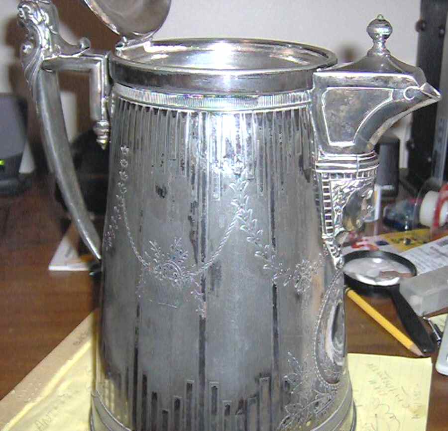 0554 (Silverplate, Hollowware) Silverplate Water Pitcher by Reed & Barton-1