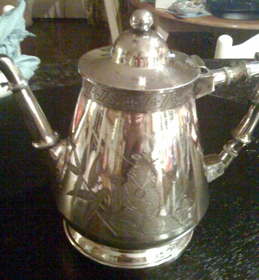 1890 (Silverplate, Hollowware) Teapot by Rogers Smith-1