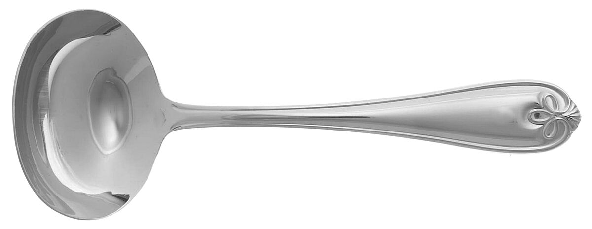 Ribbon Crest (Stainless) Solid Gravy Ladle by Reed & Barton-1