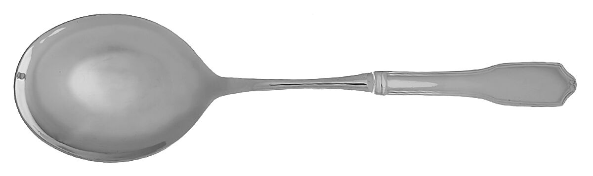 Nelson (Stainless) Casserole Spoon with Smooth Stainless Bowl HC by Reed & Barton-1