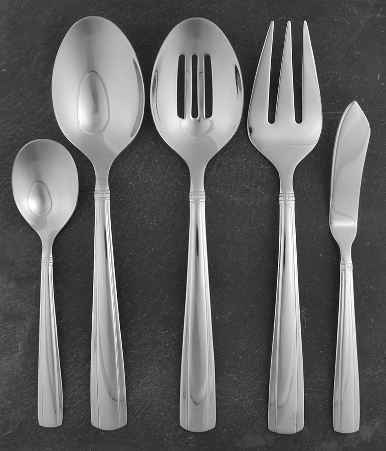 Andover Pearl (Stainless) 5 Piece Hostess Set by Reed & Barton-1