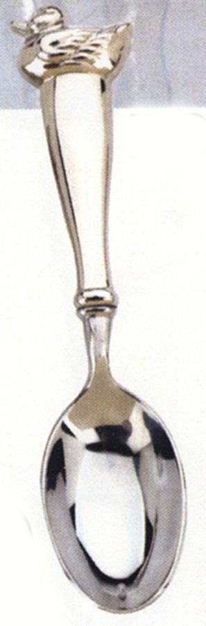 Farmyard Friends Coll (Silverplate) Straight Handle Baby Spoon by Reed & Barton-1
