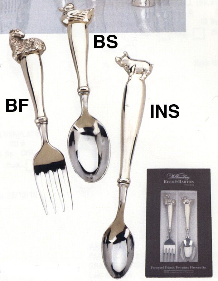 Farmyard Friends Coll (Silverplate) Infant Feeding Spoon by Reed & Barton-1