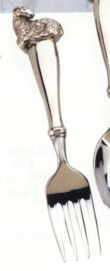 Farmyard Friends Coll (Silverplate) Baby Fork by Reed & Barton-1