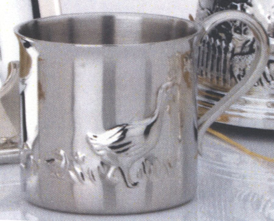 Farmyard Friends Coll (Stainless, Hollowware) Child's Cup by Reed & Barton-1