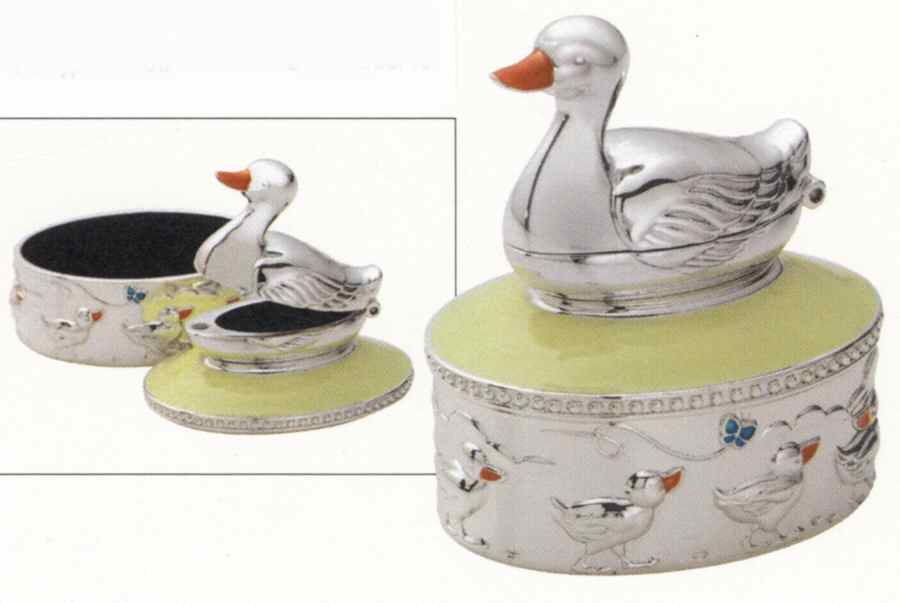 Farmyard Friends Coll(Slvp, Hlwr) Tooth Fairy & First Curl Box by Reed & Barton-1