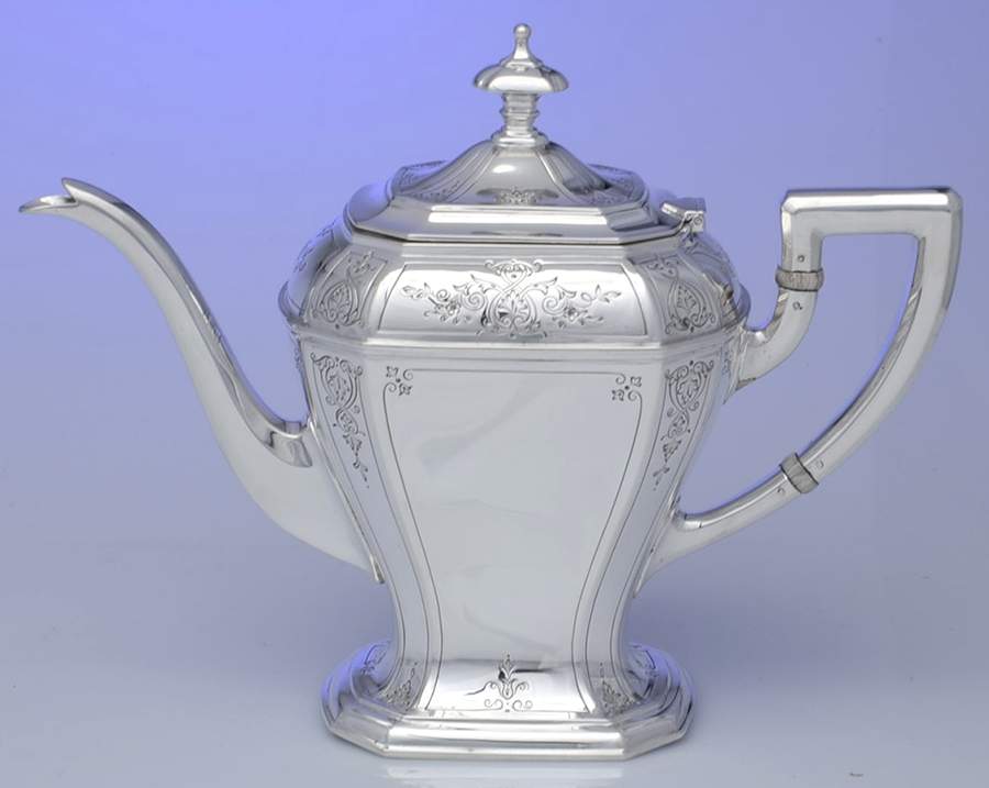 Greenwich (Sterling, Hollowware) Teapot by Reed & Barton-1