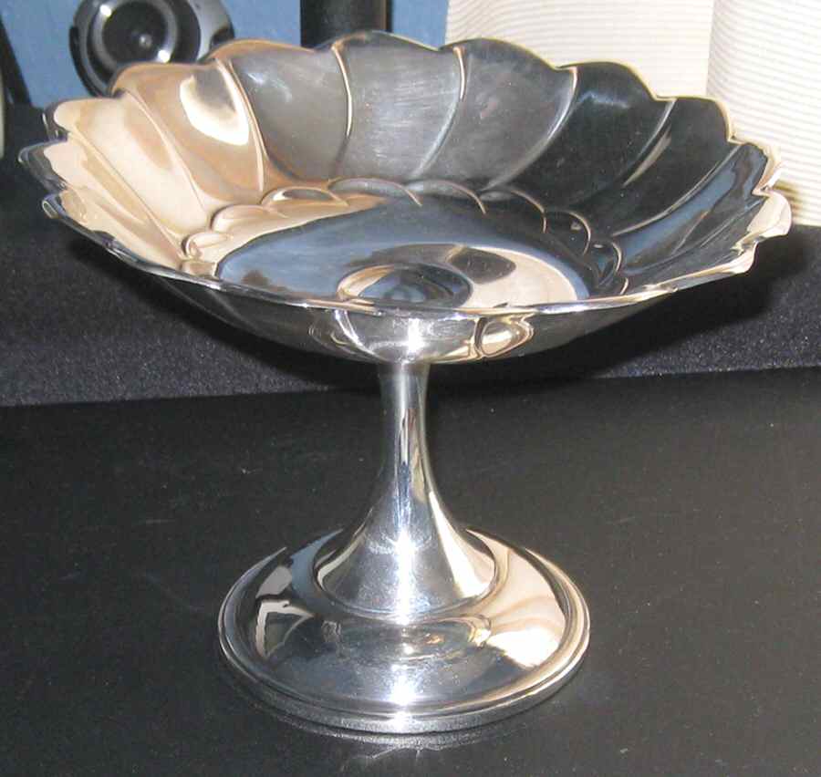 X127 (Sterling, Hollowware) Weighted Round Compote (Height X Width) by Reed & Barton-1