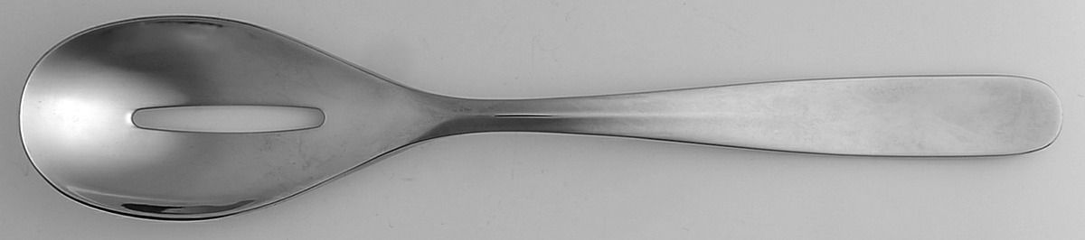 Scoop Mirror (Stainless) Pierced Solid Serving Spoon by Robert Welch-1