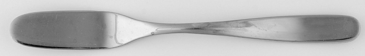 Scoop Mirror (Stainless) Flat Handle Master Butter Knife by Robert Welch-1