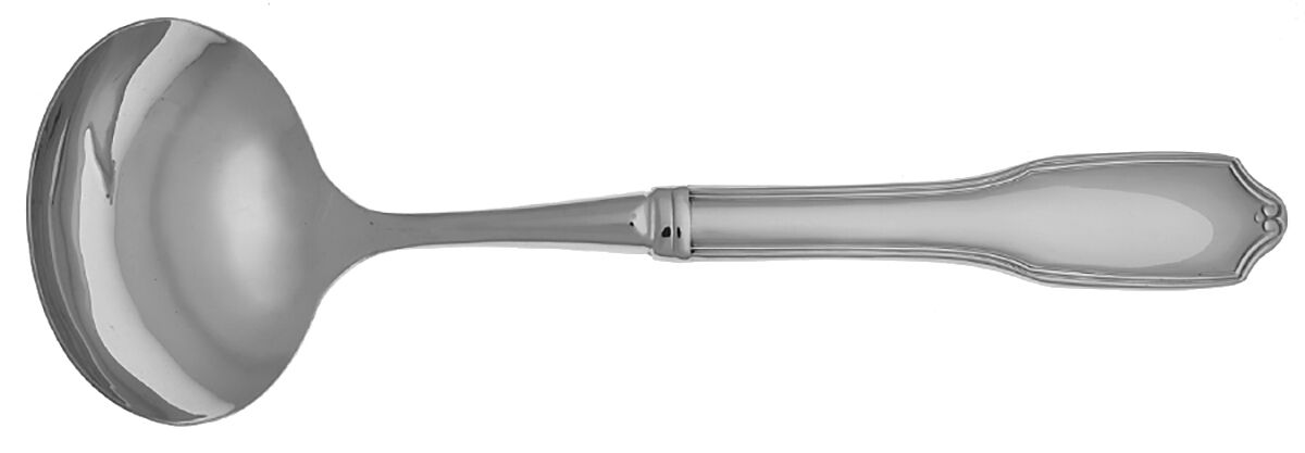 Regent Scroll (Stainless) Gravy Ladle with No Spout Stainless Bowl HC by Reed & Barton-1
