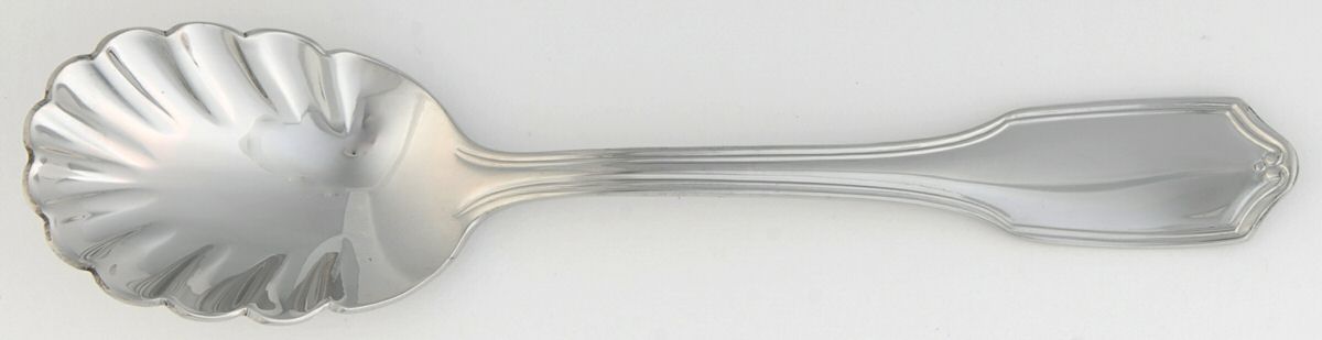 Regent Scroll (Stainless) Sugar Shell Spoon by Reed & Barton-1