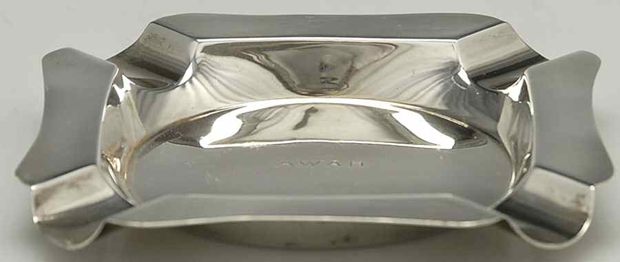 A9669 (Sterling, Hollowware) Ashtray by Richard Comyns-1