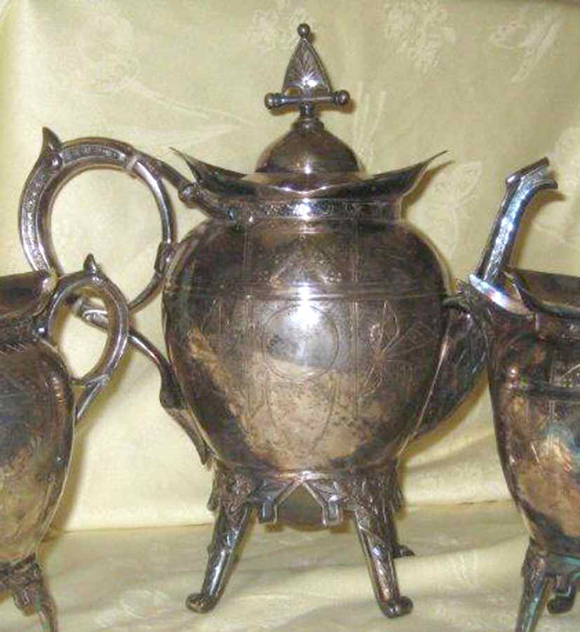 3122 (Silverplate, Hollowware) Teapot by Rogers Smith-1