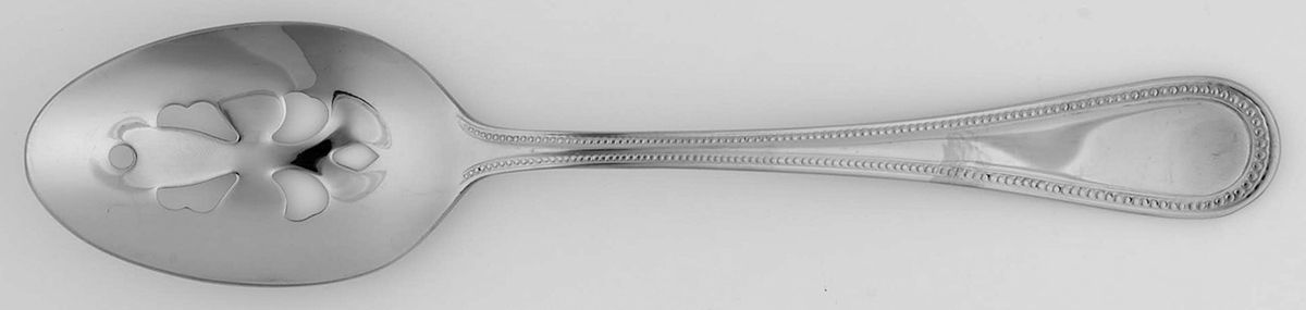 RXV12 (Stainless) Pierced Tablespoon (Serving Spoon) by RSVP Flatware-1