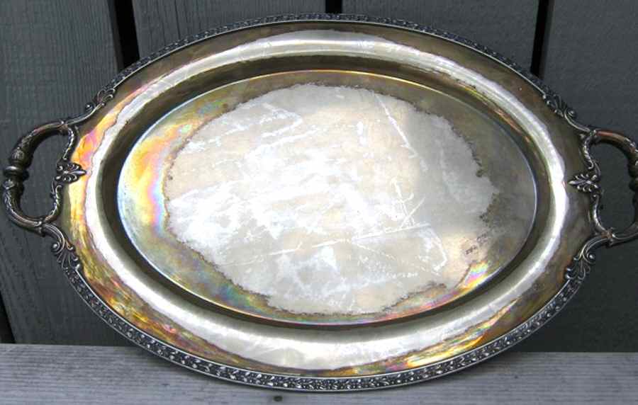 06150 (Silverplate, Hollowware) Large Silverplate Waiter Tray by Reed & Barton-1